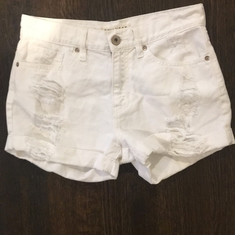 White Denim Shorts